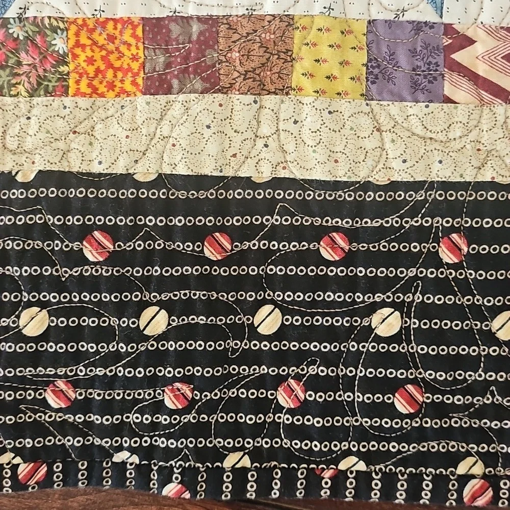 Handmade Multicolor Star Patchwork Quilt - Home Bedding